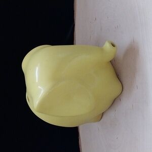 Vtg Mid-Century Lord Nelson Pottery Yellow Earthenware Elephant String Dispenser
